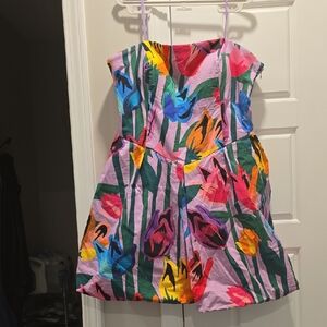 Hutch Multicolor Strapless Dress